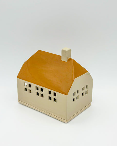 Ceramic Bo Candle House Mustard