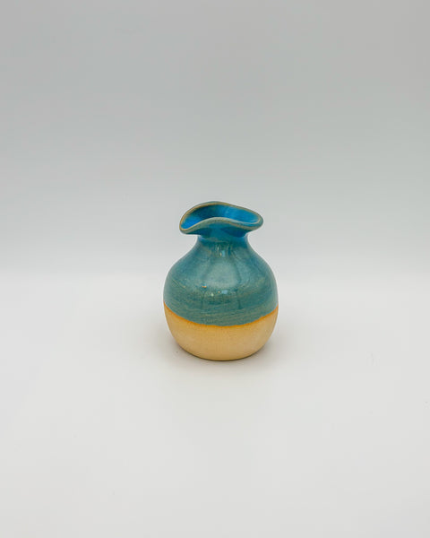Handmade ceramic jug - blue
